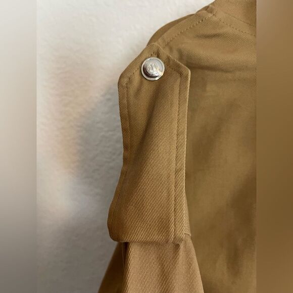 Maje Gangzyum Hooded trench Windbreaker barn chore Jacket Preppy. 2/L or XL - Picture 6 of 16